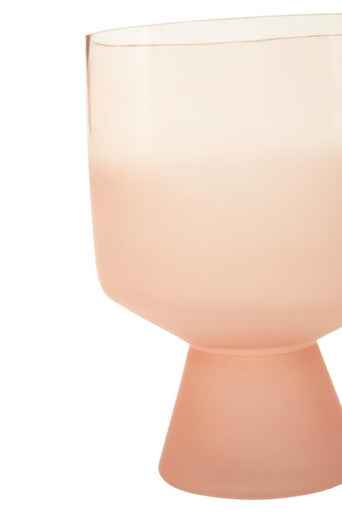 Baila Small Matte Pink Glass Vase