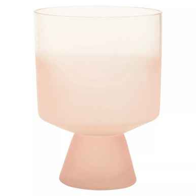 Baila Large Matte Pink Glass Vase