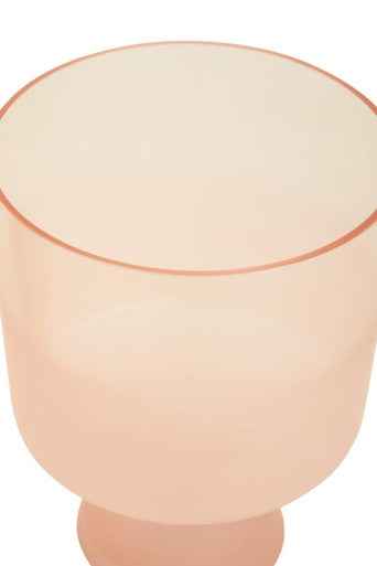 Baila Large Matte Pink Glass Vase