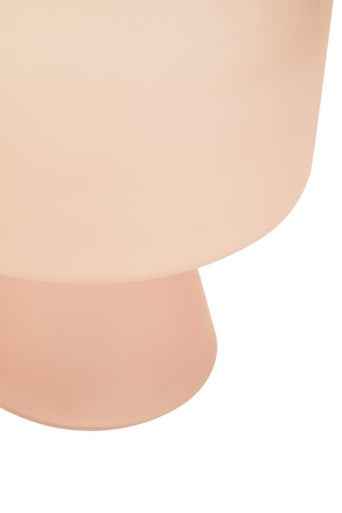 Baila Large Matte Pink Glass Vase