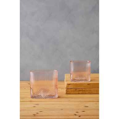 Bardi Large Pink Glass Vase