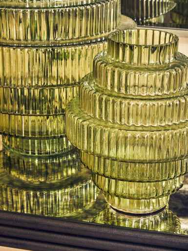 Benka Large Green Glass Vase