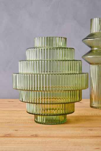 Benka Large Green Glass Vase