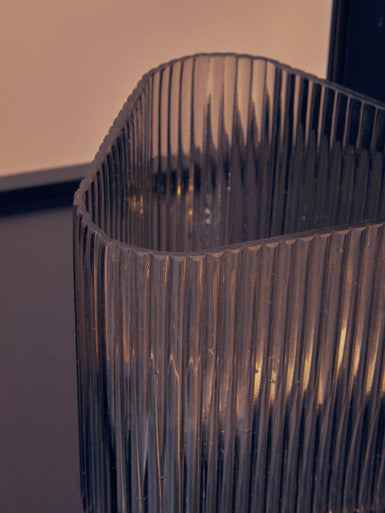 Benka Large Grey Glass Vase