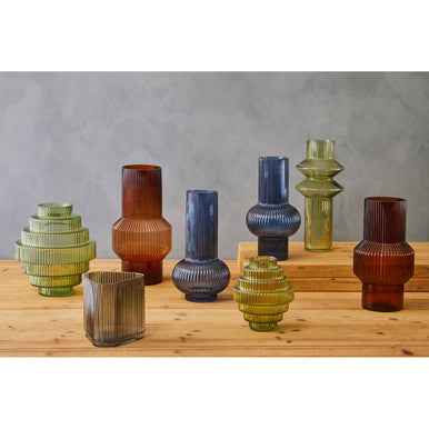 Benka Large Grey Glass Vase