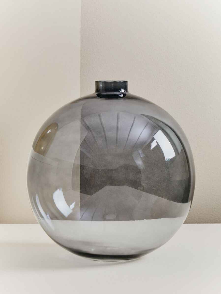 Bree Grey Glass Vase