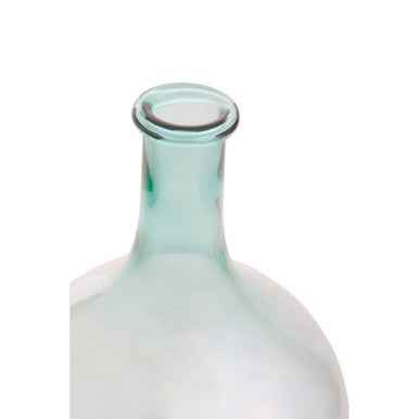 Bexley Blue Large Bottle Neck Recycled Glass Vase