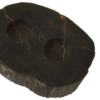 Relic Petrified Wood 2 Tealight Holder