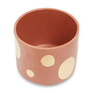 Yuri Large Terracotta Gold Spotted Planter