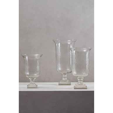 Cortina Small Diamond Cut Candle Holder