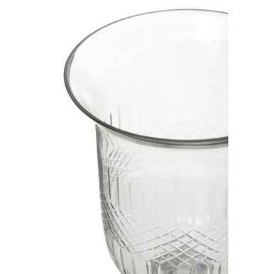 Cortina Small Diamond Cut Candle Holder