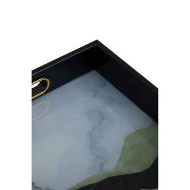 Celina Set Of Two Assorted Colour Rectangular Trays