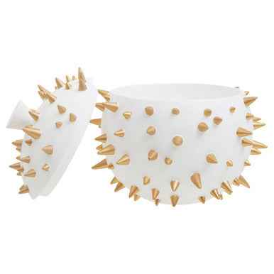 Picos White and Gold Spikes Small Box