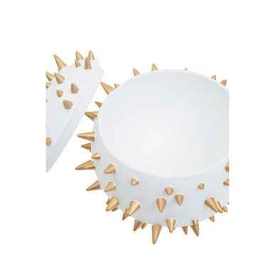 Picos White and Gold Spikes Small Box