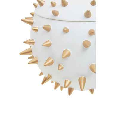Picos White and Gold Spikes Small Box