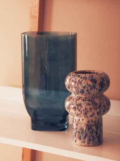 Emer Small Blue Glass Vase