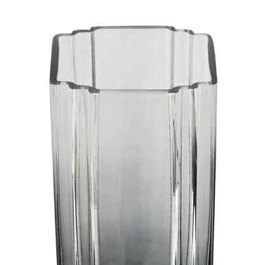 Edan Large Grey Ombre Glass Vase