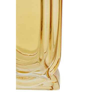 Edan Small Ochre Yellow Glass Vase
