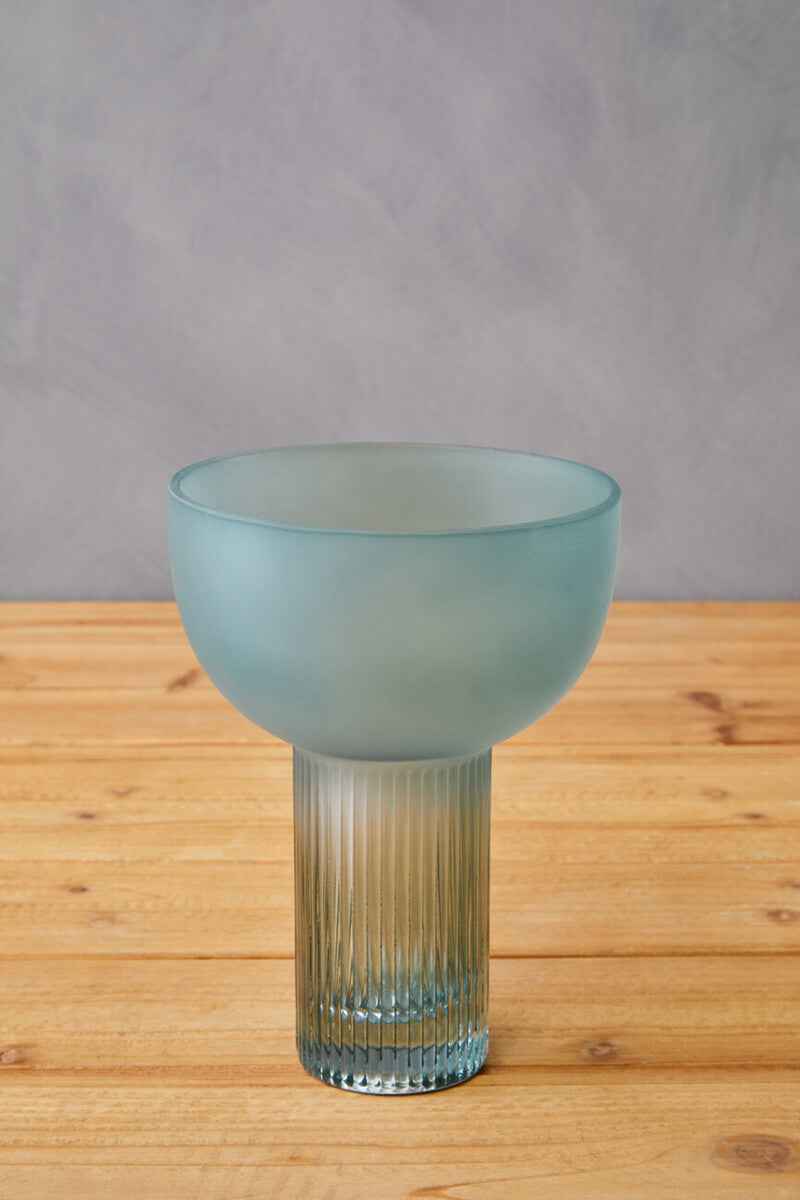 Esma Small Light Blue Glass Vase