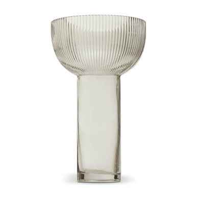 Esma Large Grey Glass Vase