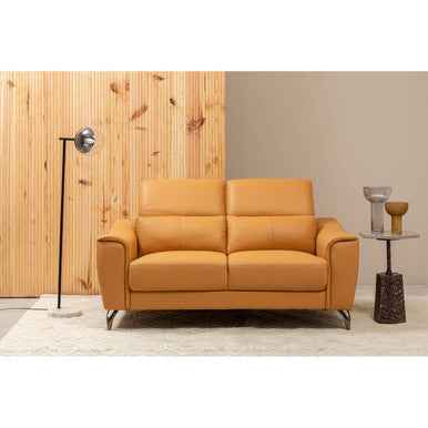 Esma Small Ochre Glass Vase