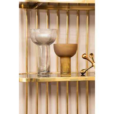 Esma Small Ochre Glass Vase