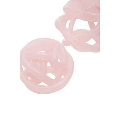 Knot Decor Set of 3 Pink Glass Ornament