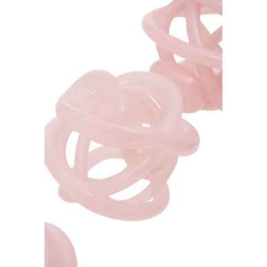 Knot Decor Set of 3 Pink Glass Ornament