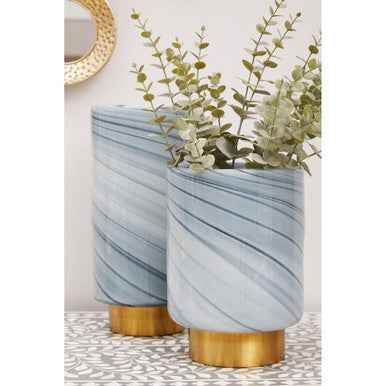 Cleo Small Grey Vase