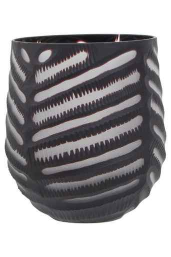 Hessa Small Chevron Cut Vase