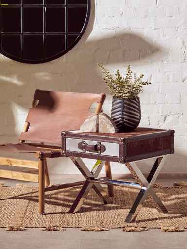 Hessa Small Chevron Cut Vase