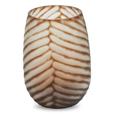 Hessa Large Chevron Cut Vase