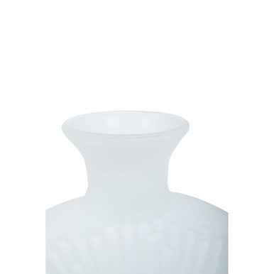 Hadia Matte White Glass Vase