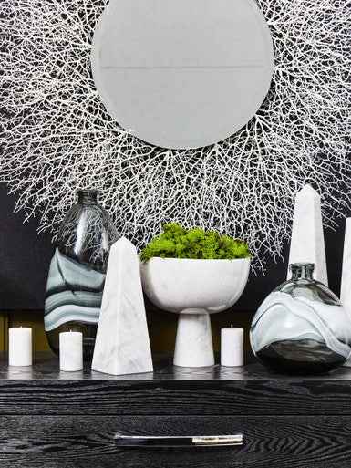 Halla Small Grey Bottle Vase