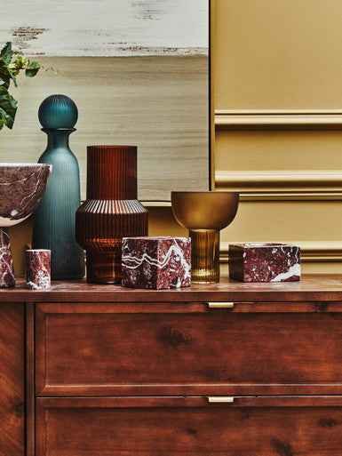 Hira Large Blue Bottle Vase