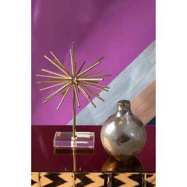 Herbie Small Metallic Effect Bottle Vase