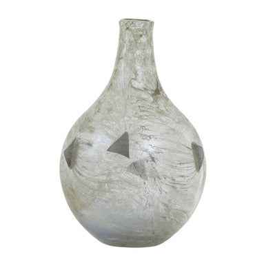 Herbie Medium Metallic Effect Bottle Vase