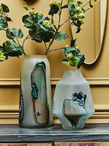 Hakan Tall Glass Vase