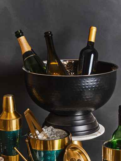 Ankara Black Finish Champagne Bowl