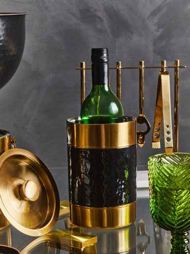 Carolina Black Enamel Wine Cooler