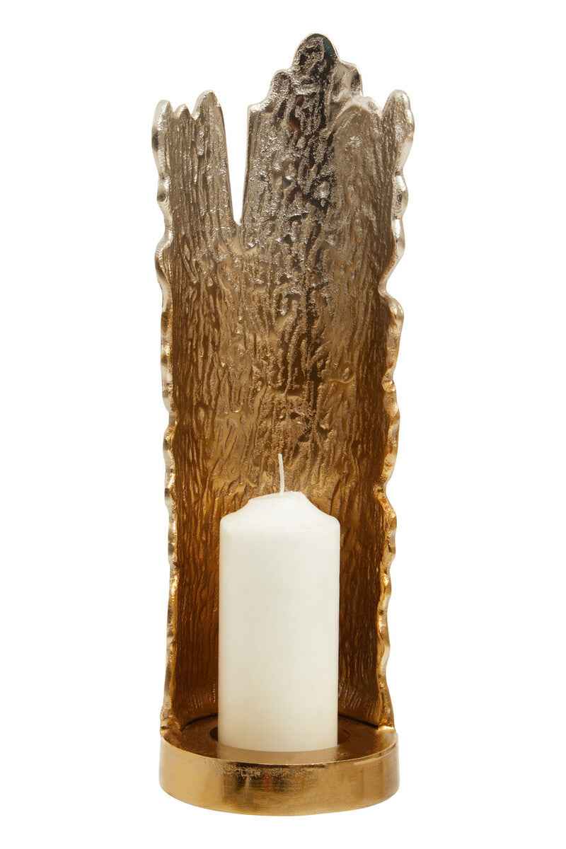 Dion Small Ombre Silver and Gold Finish Candle Holder