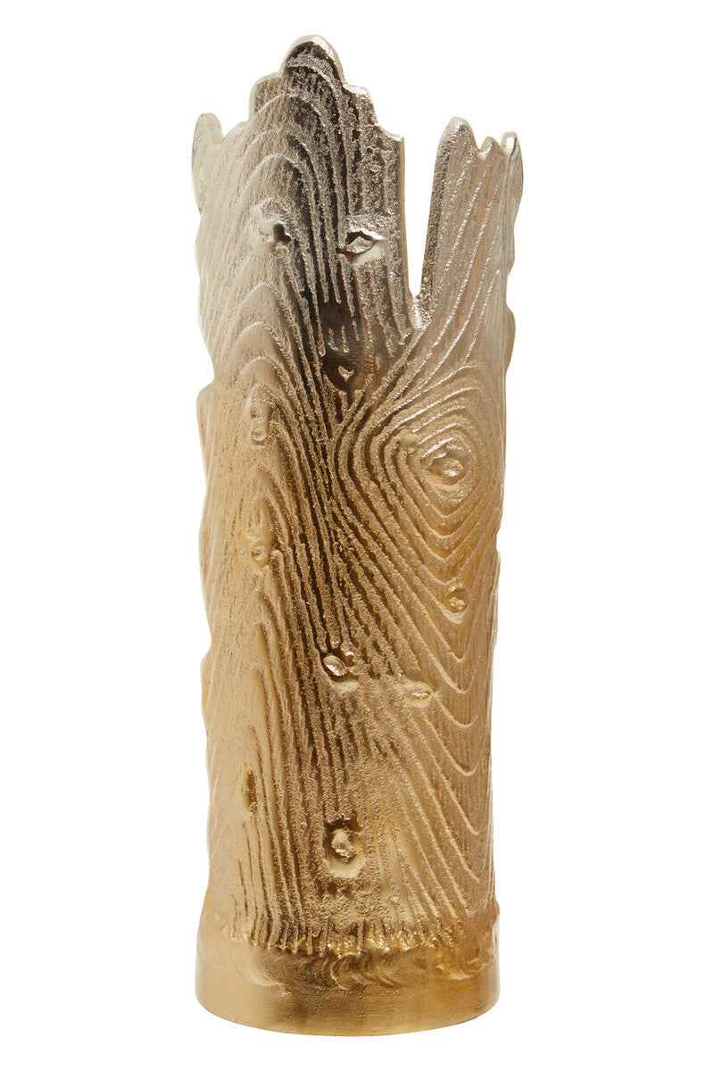 Dion Large Ombre Silver and Gold Finish Candle Holder