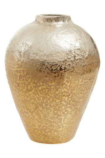 Dion Small Ombre Silver and Gold Finish Vase