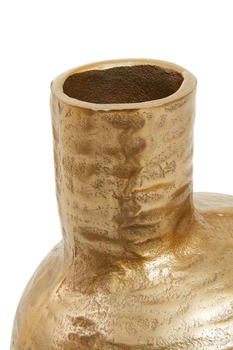 Deomali Small Abstract Gold Finish Vase