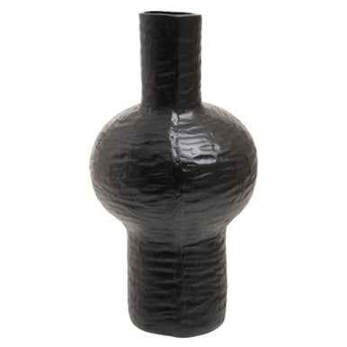 Deomali Large Abstract Black Finish Vase