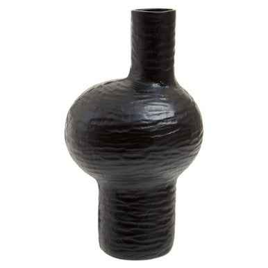Deomali Large Abstract Black Finish Vase
