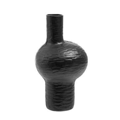 Deomali Large Abstract Black Finish Vase