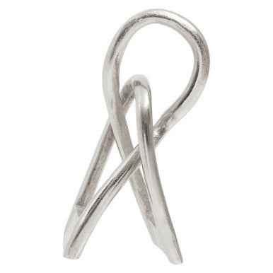 Prato Small Nickel Finish Sculpture