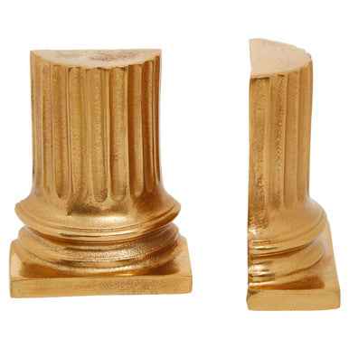 Kensington Townhouse Gold Pillar Bookends