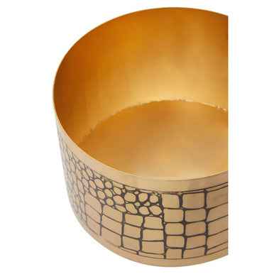 Meko Large Croc Pattern Trinket Box